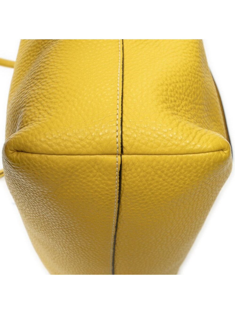★SOLD★ Prada Convertible Zip Tote Yellow Color Vitello Dyno - Picture 8 of 10